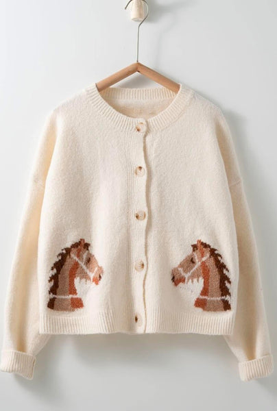 Vintage Equestrian Cardigan